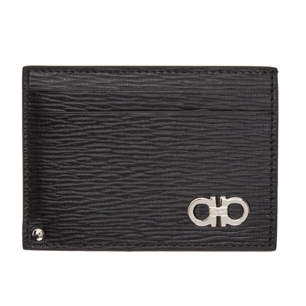 Salvatore Ferragamo Revival Gancini Leather Card